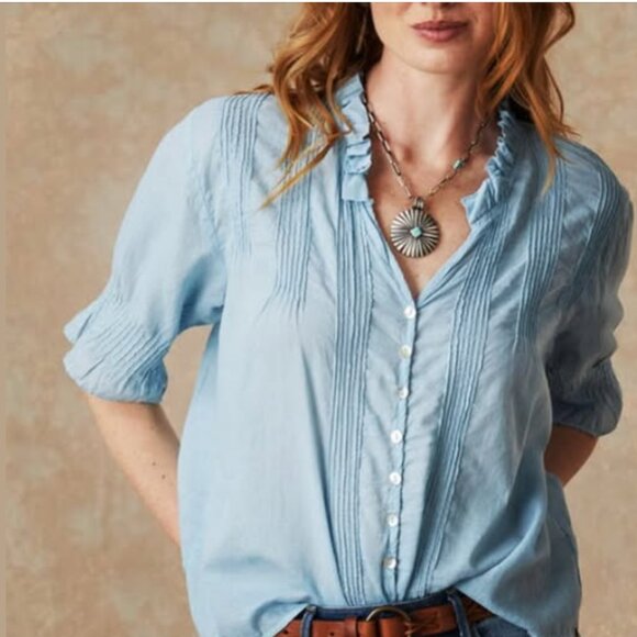 Sofia Pintuck Shirt - SUN - NWT - Picture 2 of 9